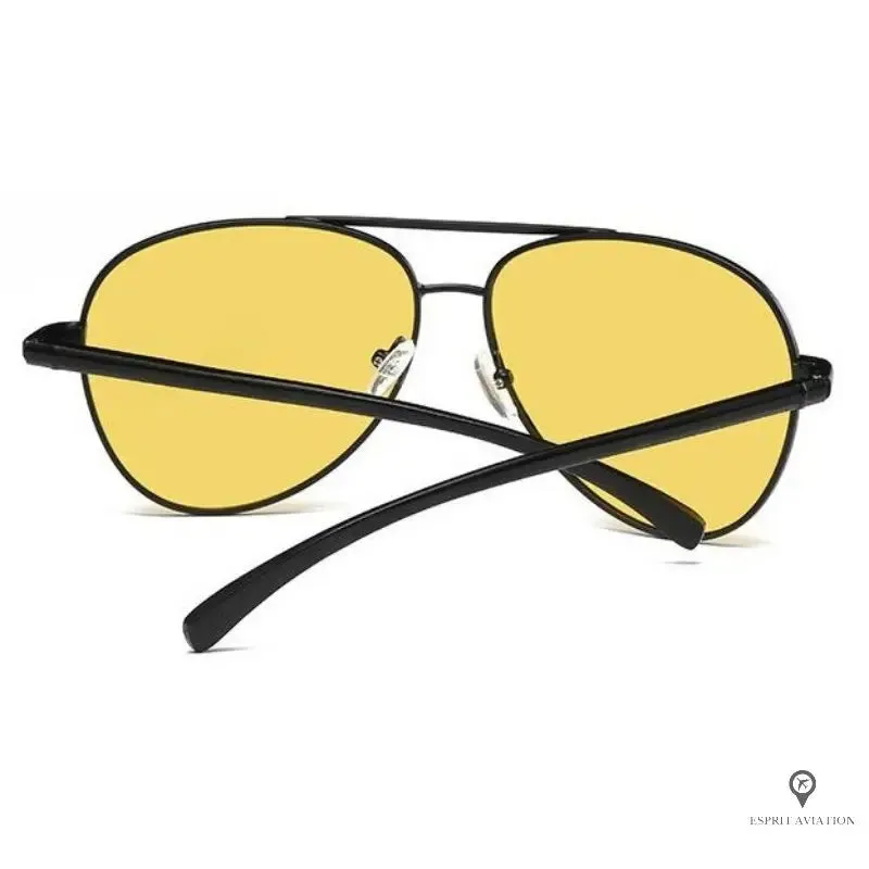 Lunette Pilote Homme Jaune