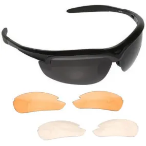 Lunettes de protection 3 verres, clairs, fumés et noirs