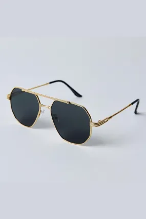 Lunettes de soleil aviateur torsadées