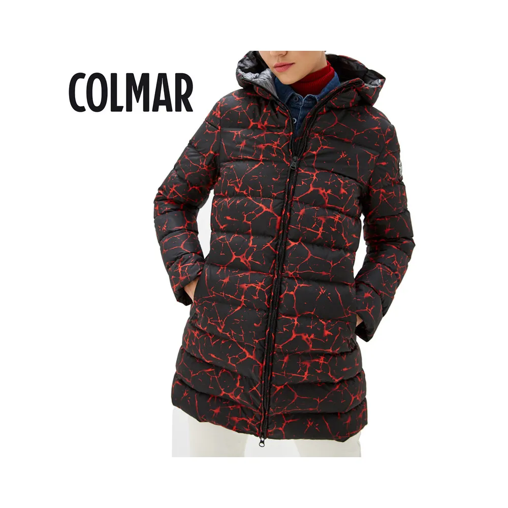 Manteau COLMAR Sphera Noir / Rouge Femme