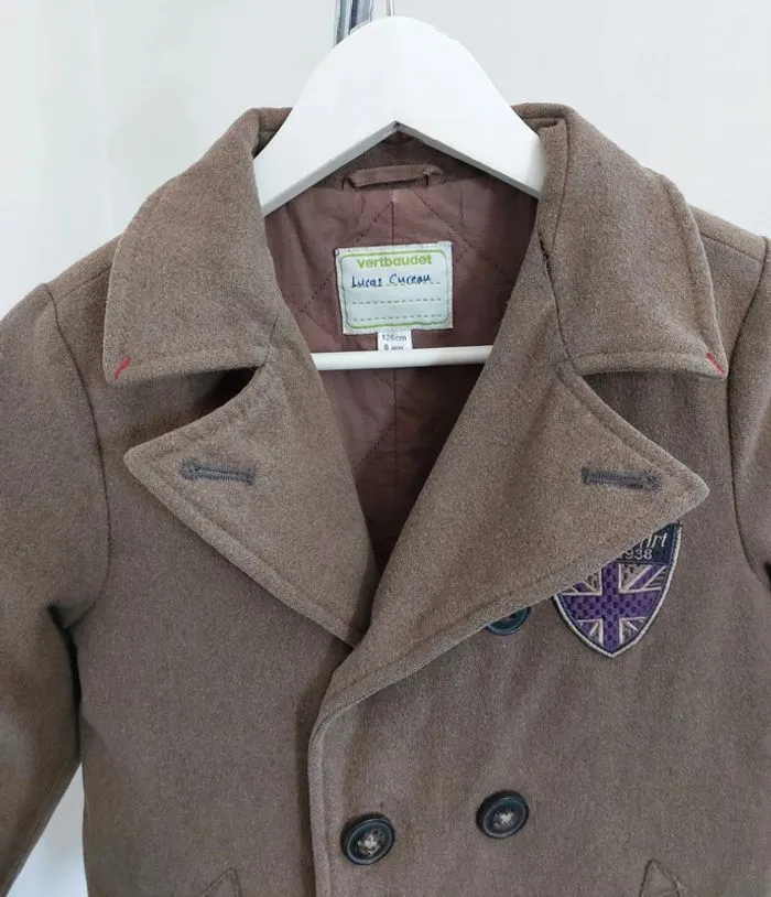 Manteau trench-coat marron 8 ans vertbaudet - Vertbaudet - 8 ans  | Beebs