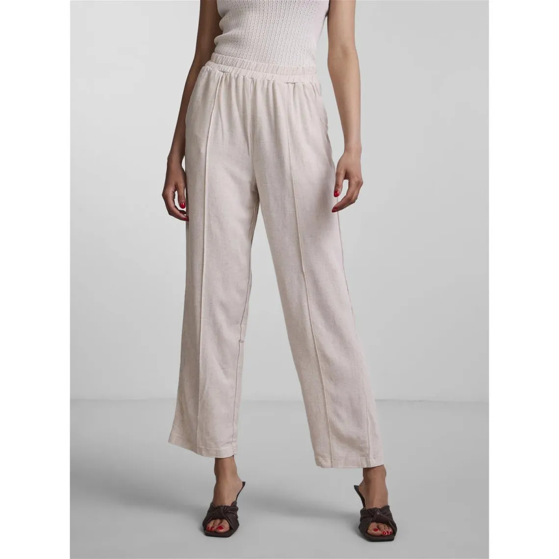 Pantalon blanc en viscose | 3 Suisses