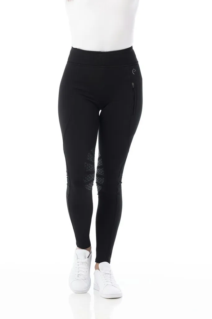 Pantalon d'équitation femme softshell Equi-Theme Dolomyt taille haute