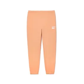 PANTALON DE SURVÊTEMENT HOMME COUPE FUSELÉE INSCRPITION LACOSTE ORANGE