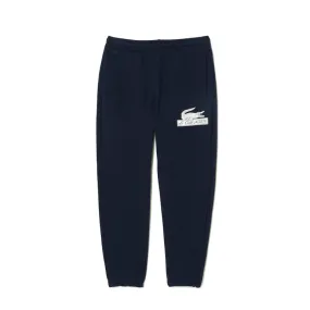 PANTALON DE SURVÊTEMENT HOMME LACOSTE EN COTON BIOLOGIQUE BLEU MARINE