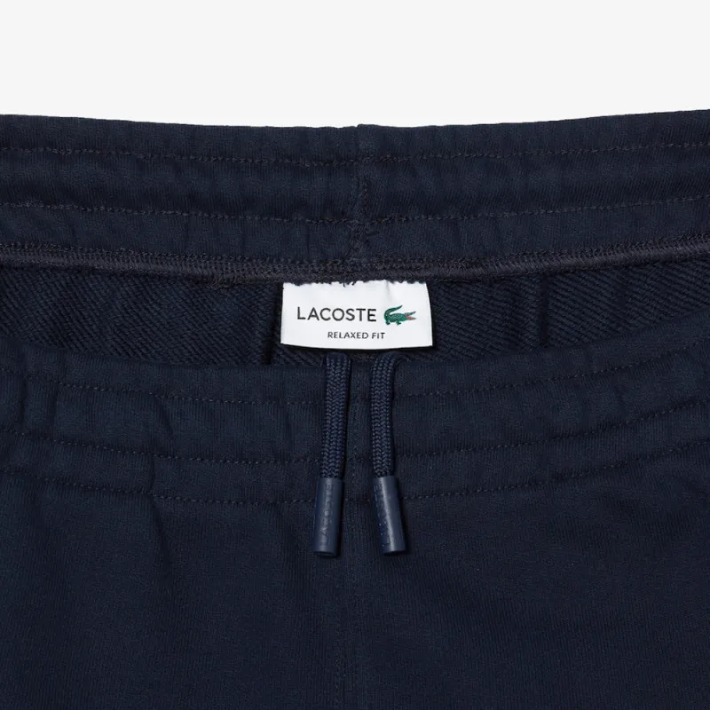 PANTALON DE SURVÊTEMENT HOMME LACOSTE EN COTON BIOLOGIQUE BLEU MARINE