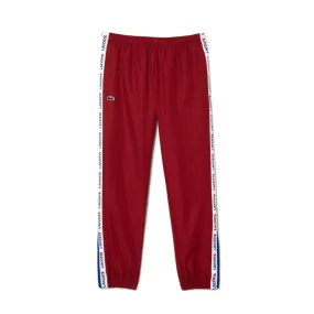 PANTALON DE SURVÊTEMENT LACOSTE TENNIS SPORTSUIT DOUBLÉ BORDEAUX ET BLEU MARINE