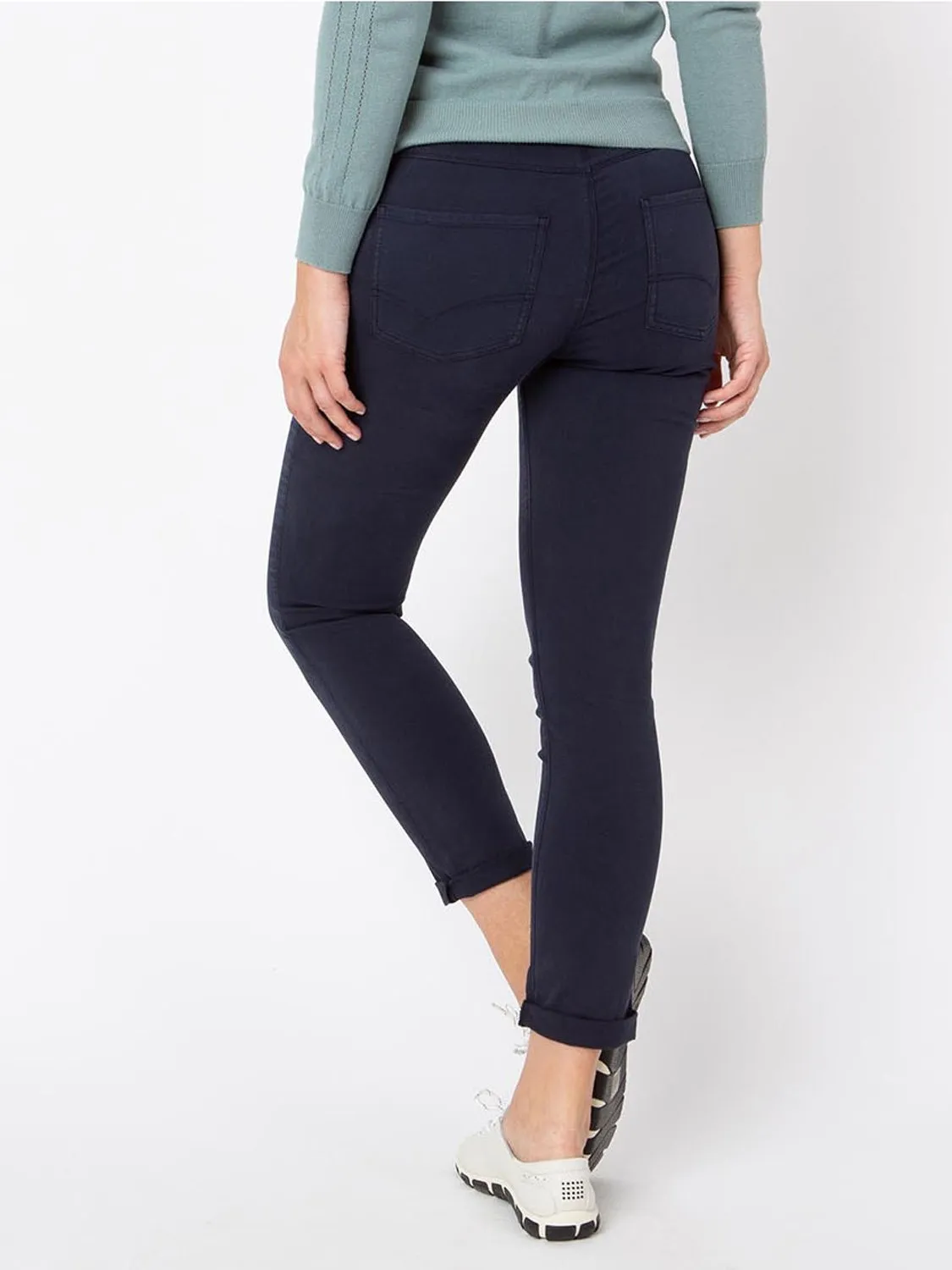 Pantalon Femme Coton Recyclé Marine tbs