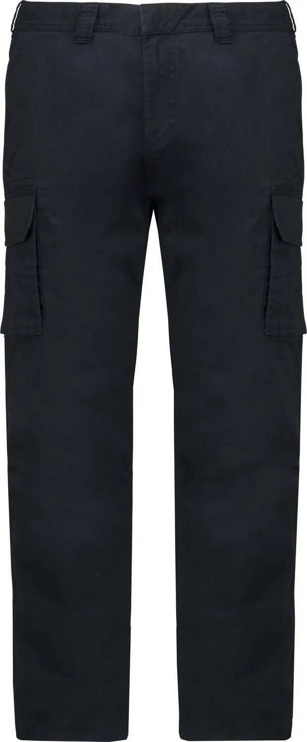 Pantalon multipoches pour homme - K744 - bleu marine 