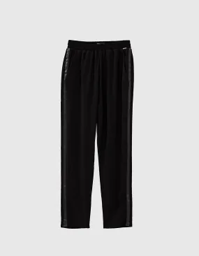 Pantalon noir city bandes latérales esprit smoking fille 