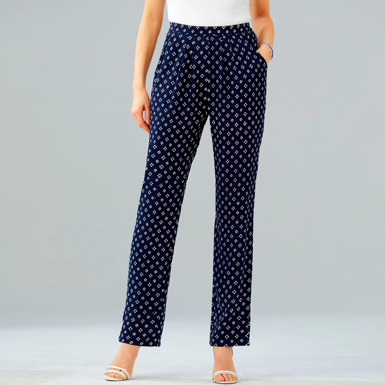 Pantalon fluide imprimé