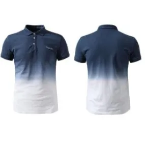 Polo a manches courtes degradé bicolore – cotton