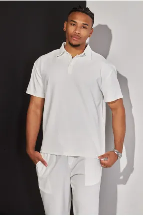 Polo basic blanc