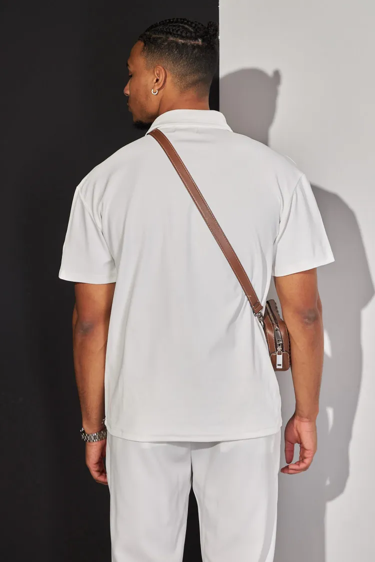 Polo basic blanc