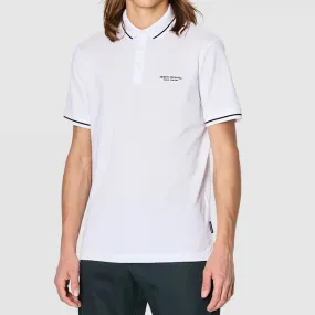 Polo en coton blanc Armani Exchange - T-shirt / Polo Homme sur MenCorner