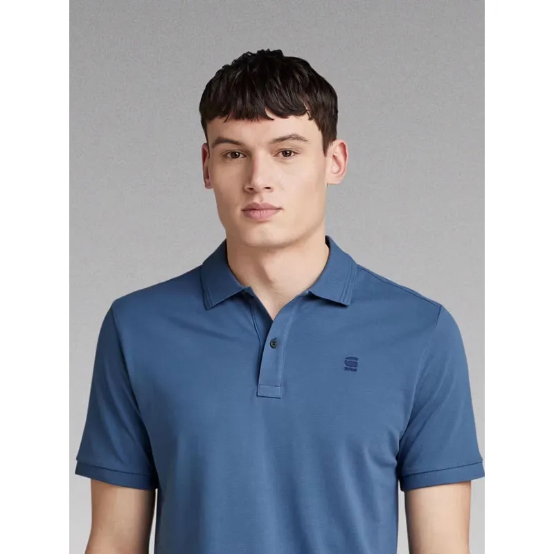 Polo slim dunda bleu indigo homme - G Star | wimod