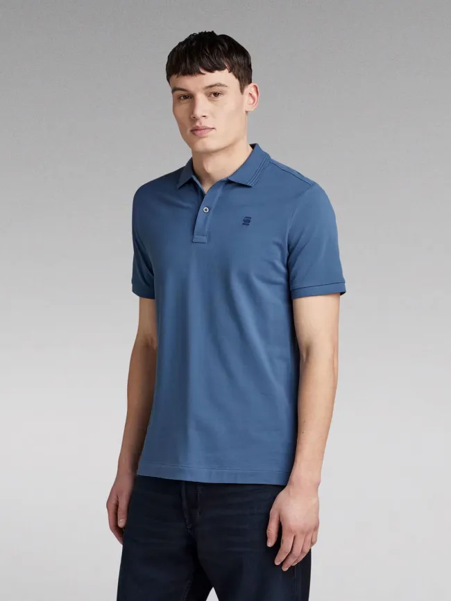 Polo slim dunda bleu indigo homme - G Star | wimod