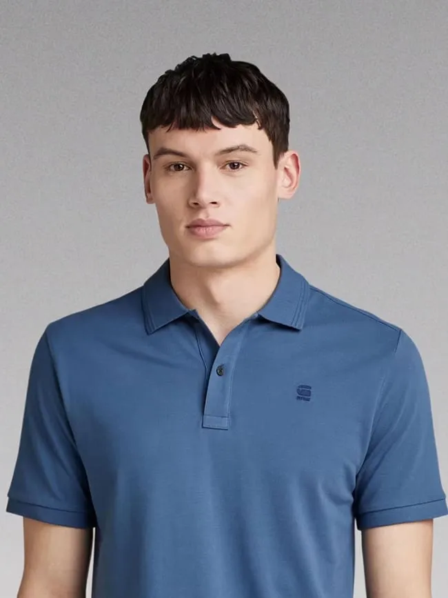 Polo slim dunda bleu indigo homme - G Star | wimod