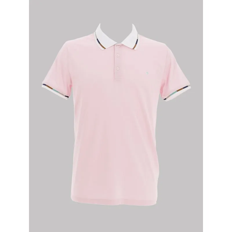 Polo slim mouline rose chiné homme - Tommy Hilfiger | wimod