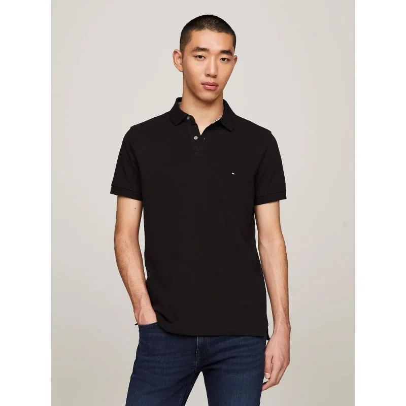 Polo slim mouline rose chiné homme - Tommy Hilfiger | wimod