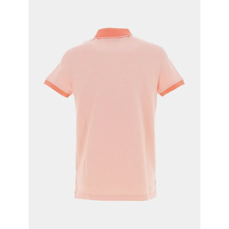 Polo slim mouline rose chiné homme - Tommy Hilfiger | wimod