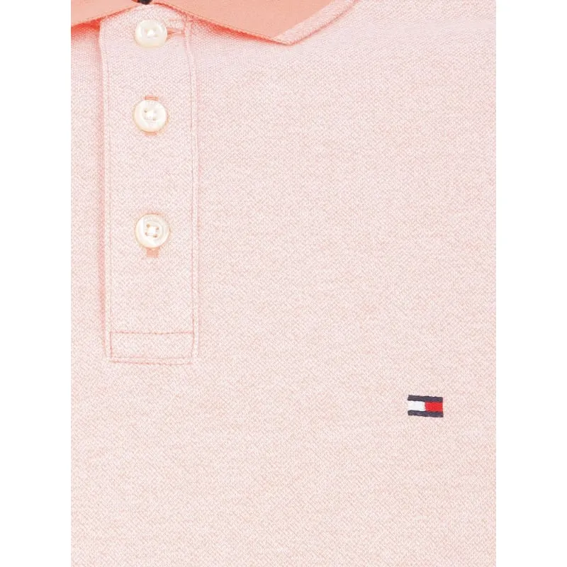 Polo slim mouline rose chiné homme - Tommy Hilfiger | wimod