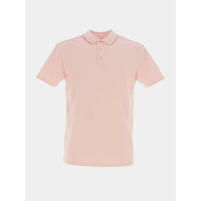 Polo slim mouline rose chiné homme - Tommy Hilfiger | wimod