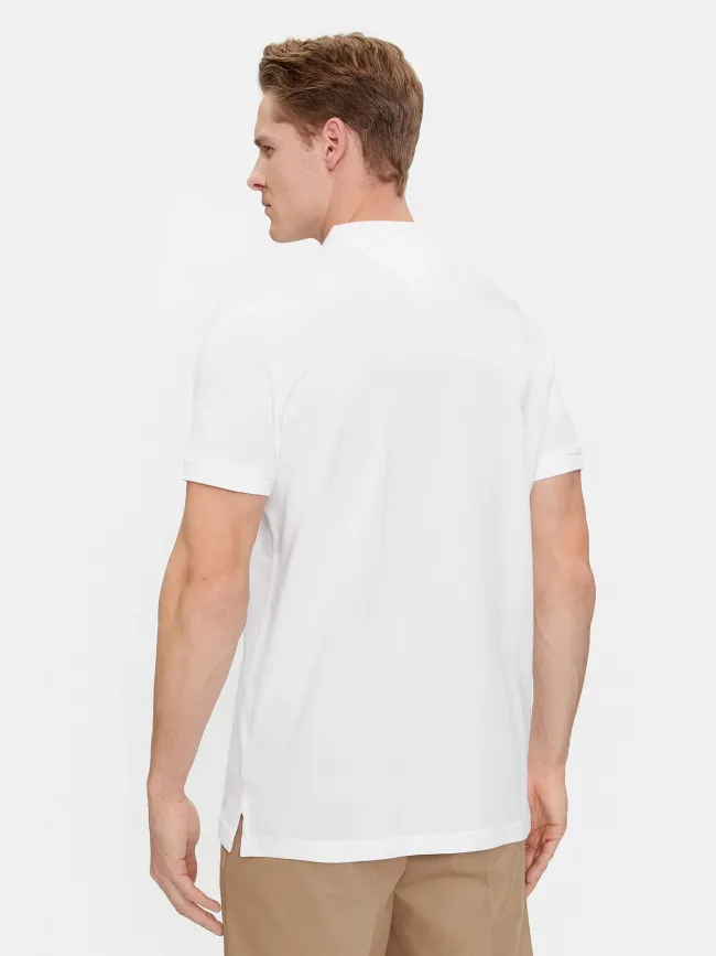 Polo slim placket blanc homme - Tommy Jeans | wimod