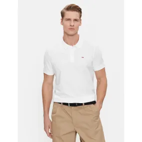 Polo slim placket blanc homme - Tommy Jeans | wimod