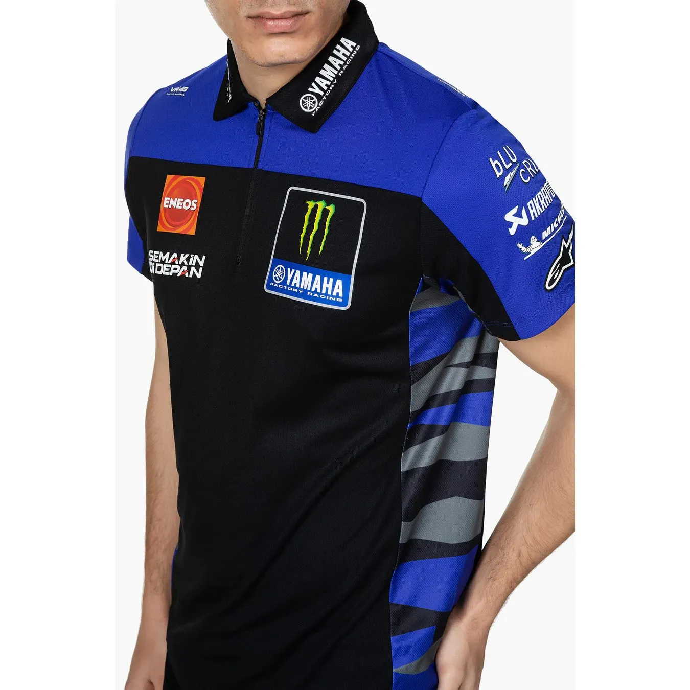 Polo YAMAHA Team Replica Monster Energy Noir pour homme