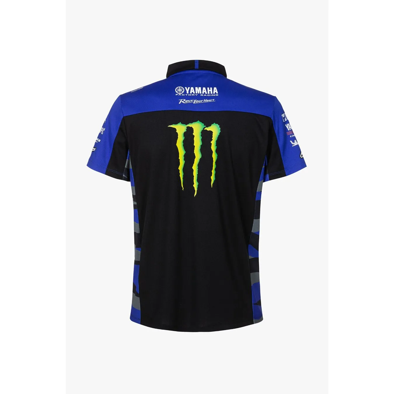 Polo YAMAHA Team Replica Monster Energy Noir pour homme