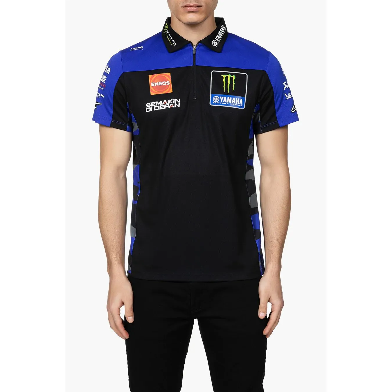 Polo YAMAHA Team Replica Monster Energy Noir pour homme