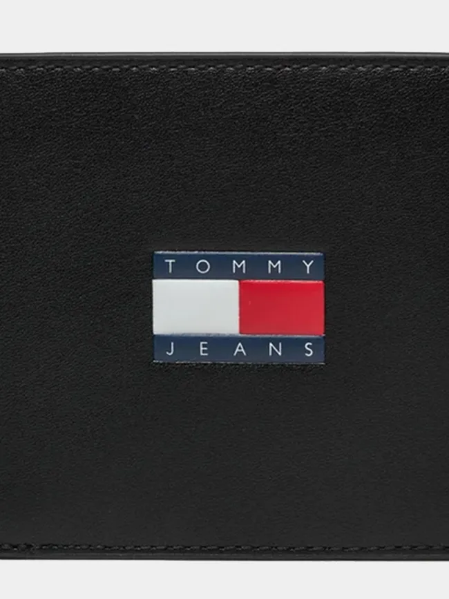 Portefeuille en cuir archive noir homme - Tommy Jeans | wimod