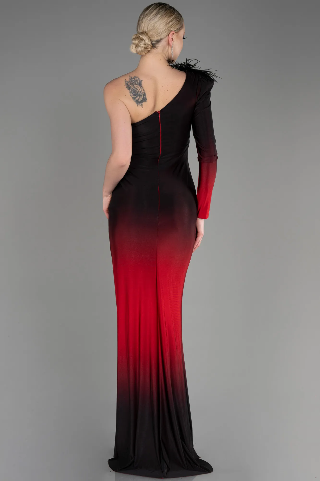 Robe De Soirée Longue Rouge ABU3225