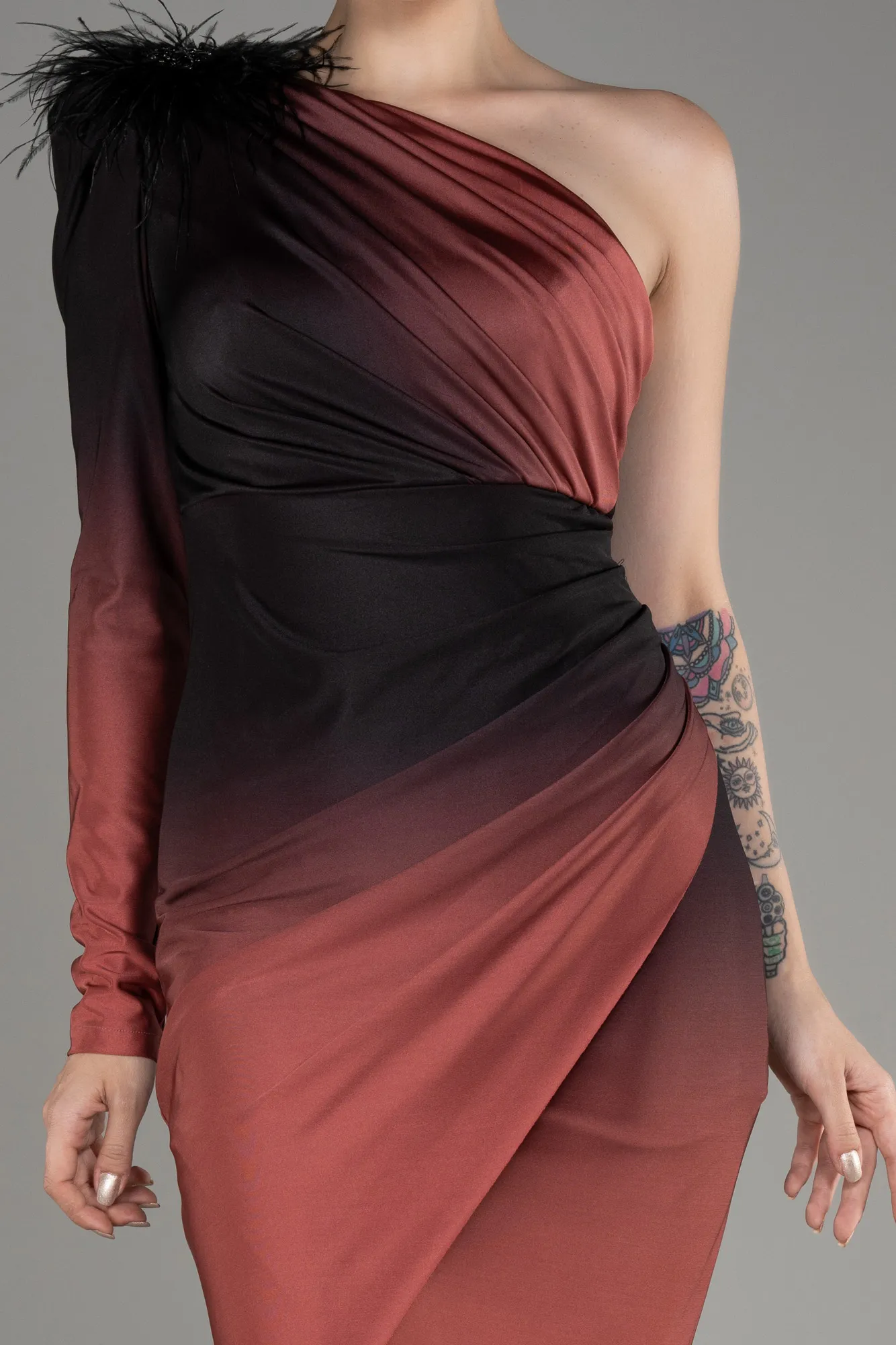 Robe De Soirée Longue Rouge ABU3225