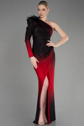 Robe De Soirée Longue Rouge ABU3225