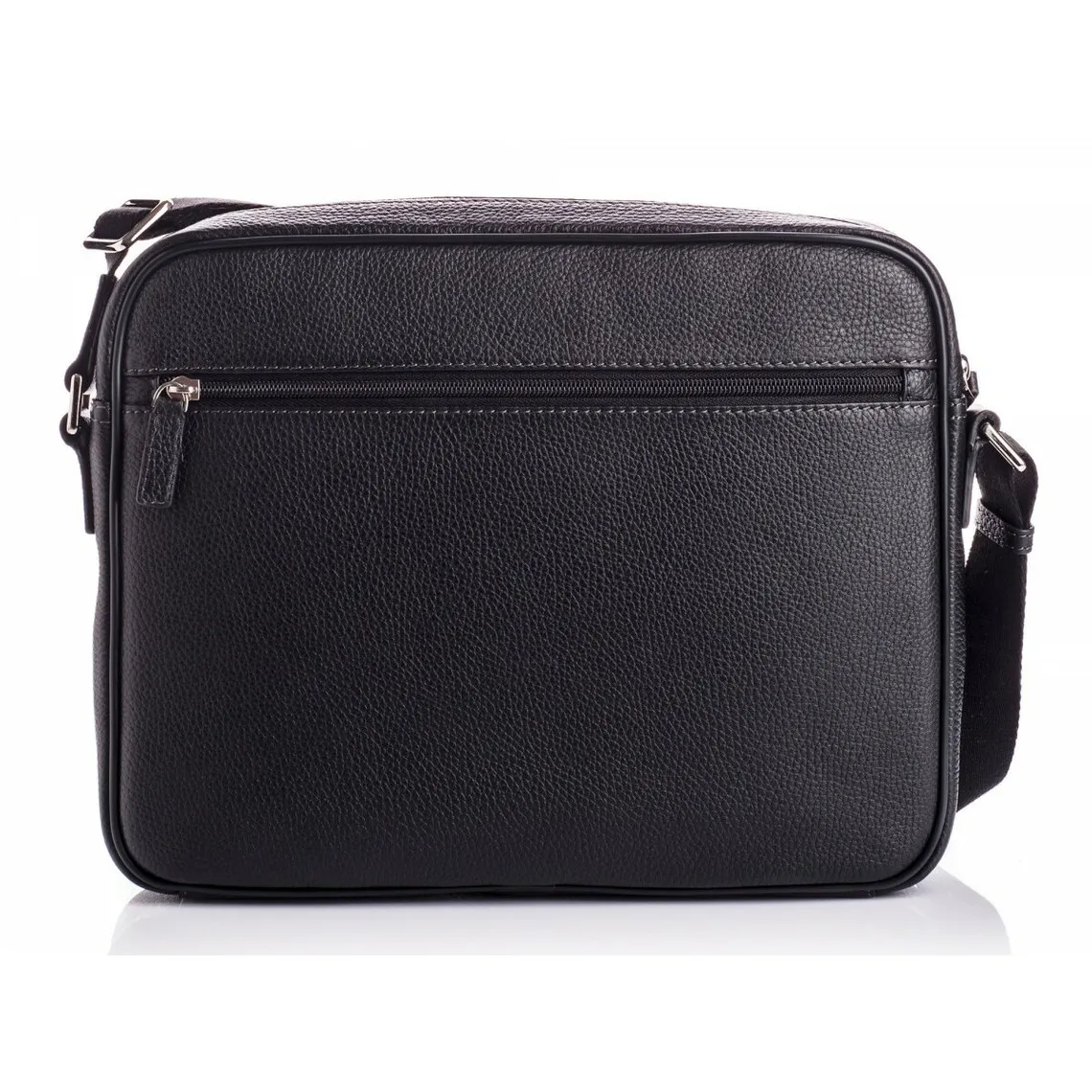 Sac besace en cuir noir Chabrand Maroquinerie - Sac Besace Messenger Homme sur MenCorner