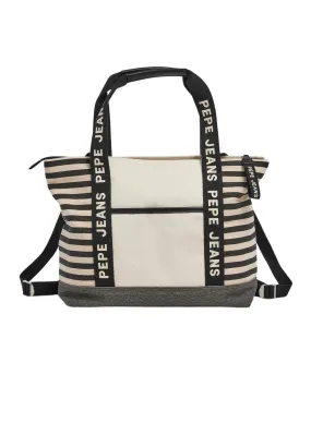 Sac Pepe Jeans Zoey Lottie Blanc et Noir