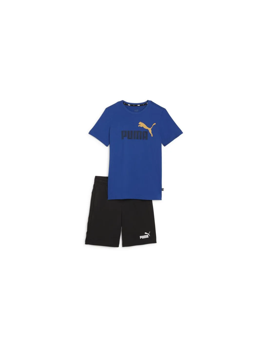 Survêtement Puma Short Enfant Bleu Noir