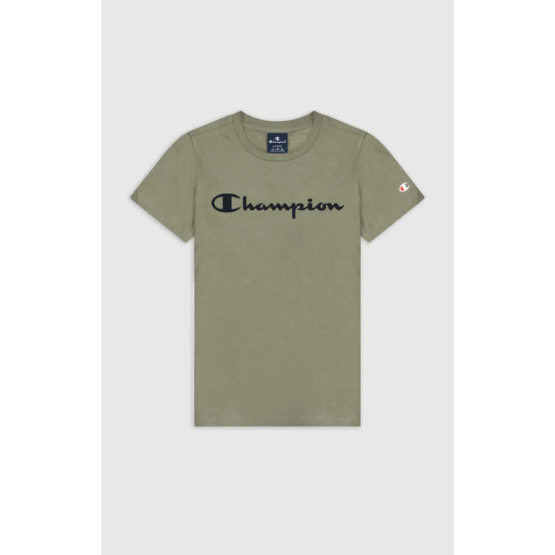 T-Shirt col rond - Vert en coton Champion - T-shirt / Polo Homme sur MenCorner