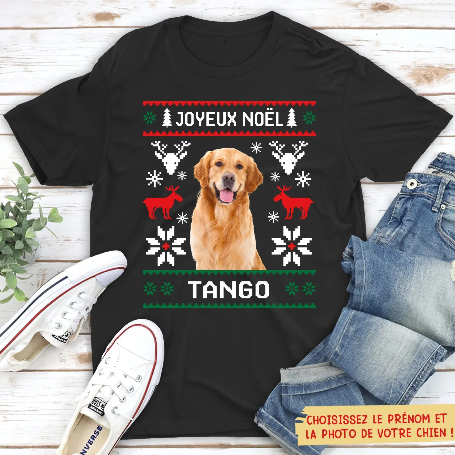 T-shirt Photo Personnalisé - Joyeux Noël