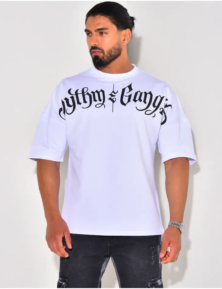 T-shirt "Rhythm & Gangsta" / 60809 - JEANS INDUSTRY