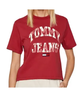 T-shirt Rouge Femme Tommy Jeans Classic College