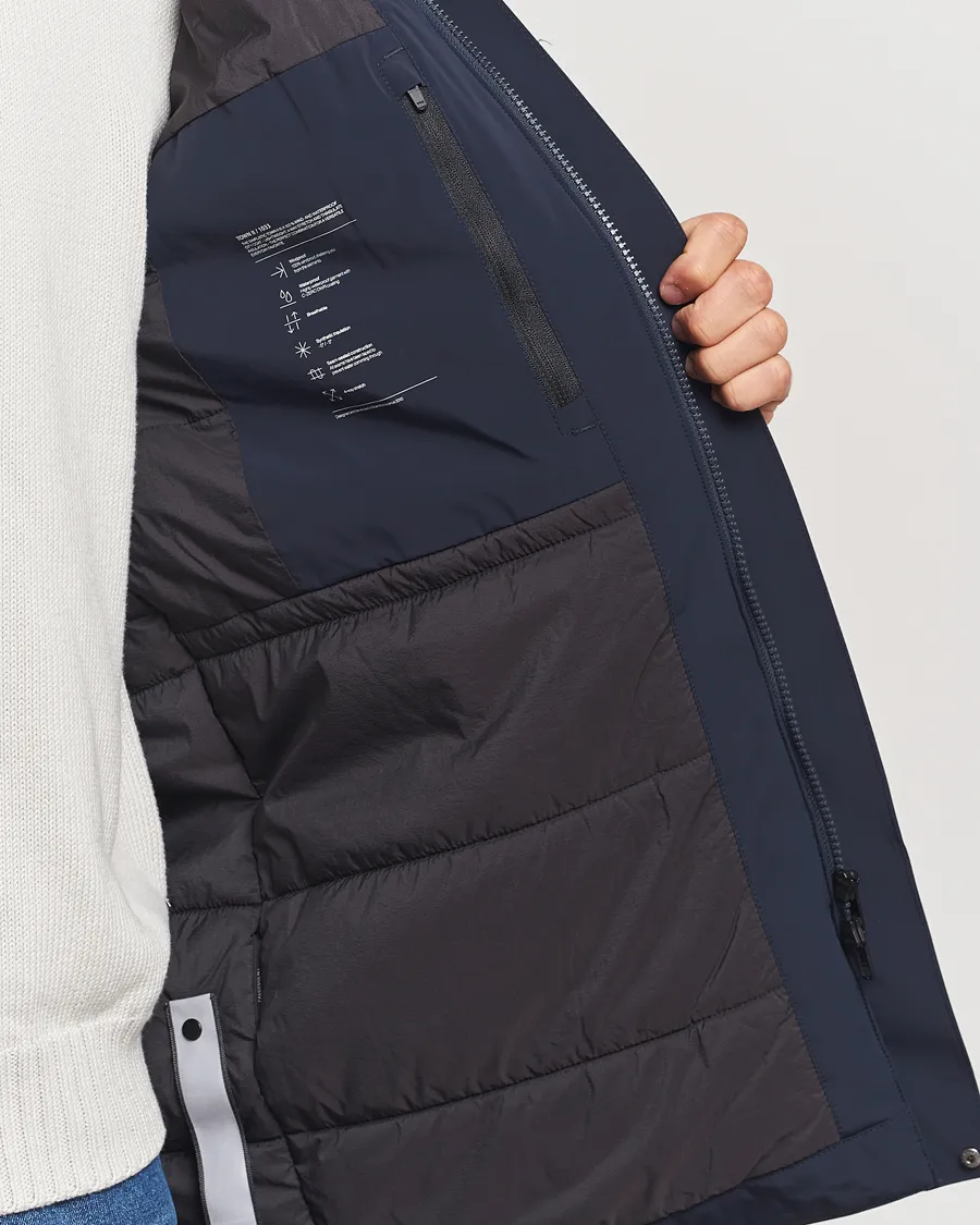 Town II Waterproof Lightweight Coat Midnight Blue