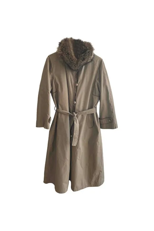 Trench-coat en fourrure