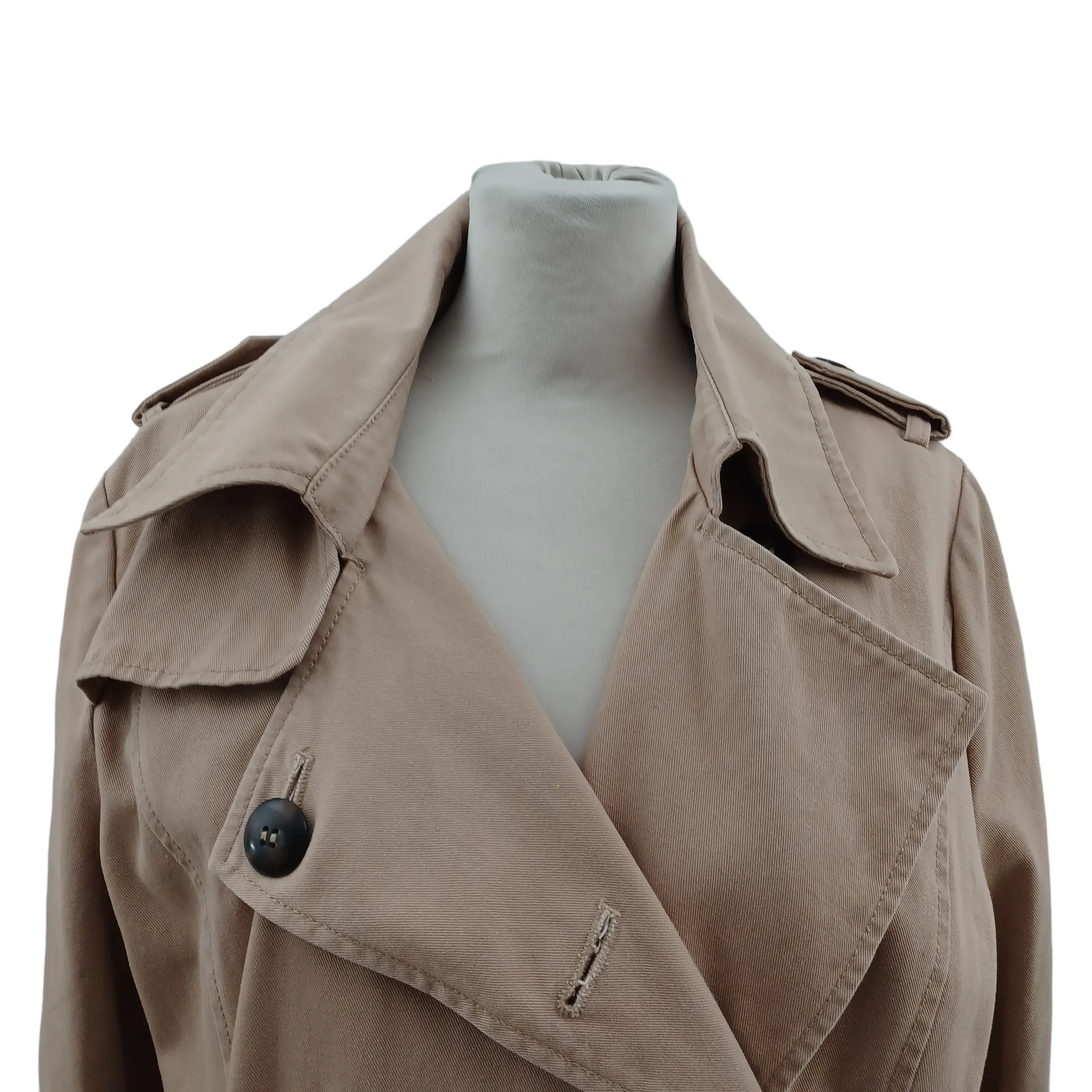 Trench-coat upcyclé beige 