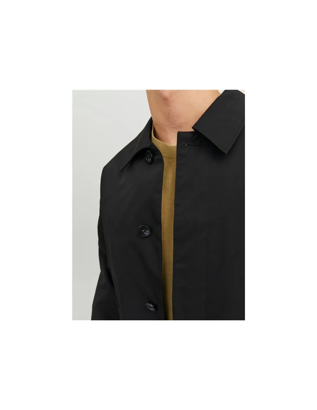 Veste Homme Jack & Jones ecrease Mac Coat Noir