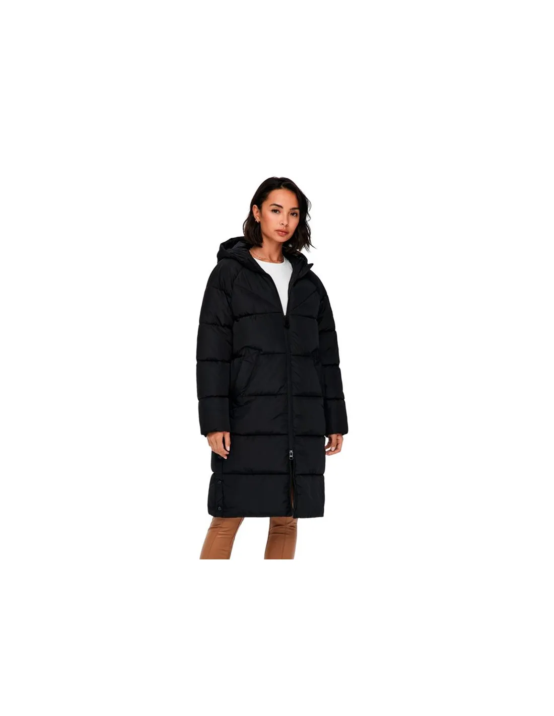 Veste Only amanda Long Puffer Coat Cc Black Femme