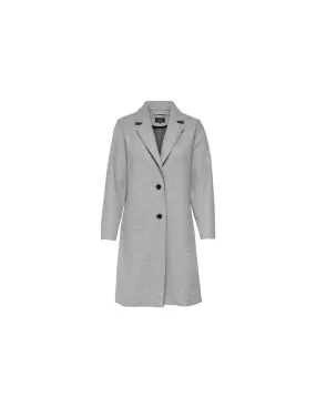 Veste Only carrie Bonded Coat Light Grey Melange Femme