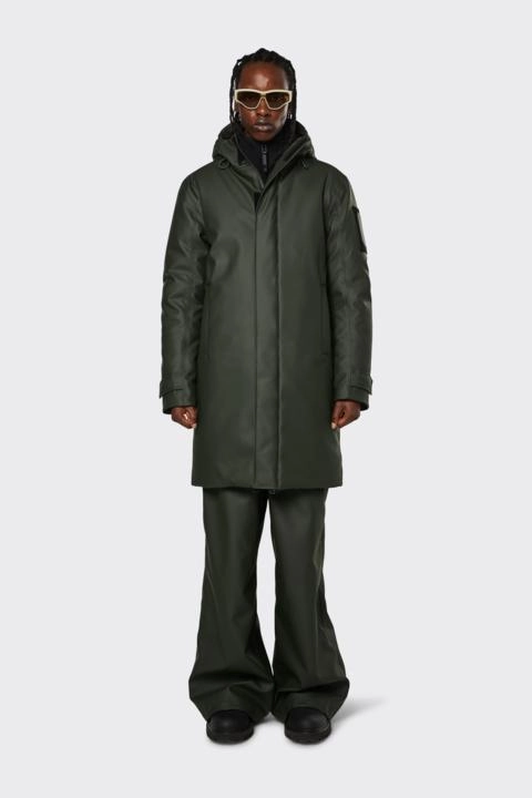 Veste Rains Unisex Glacial Coat Green